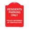 Signmission Parking Residents Parking Police Informed of Obstruction Heavy-Gauge Alum, 18" x 24", RW-1824-23355 A-DES-RW-1824-23355 - alternate 1